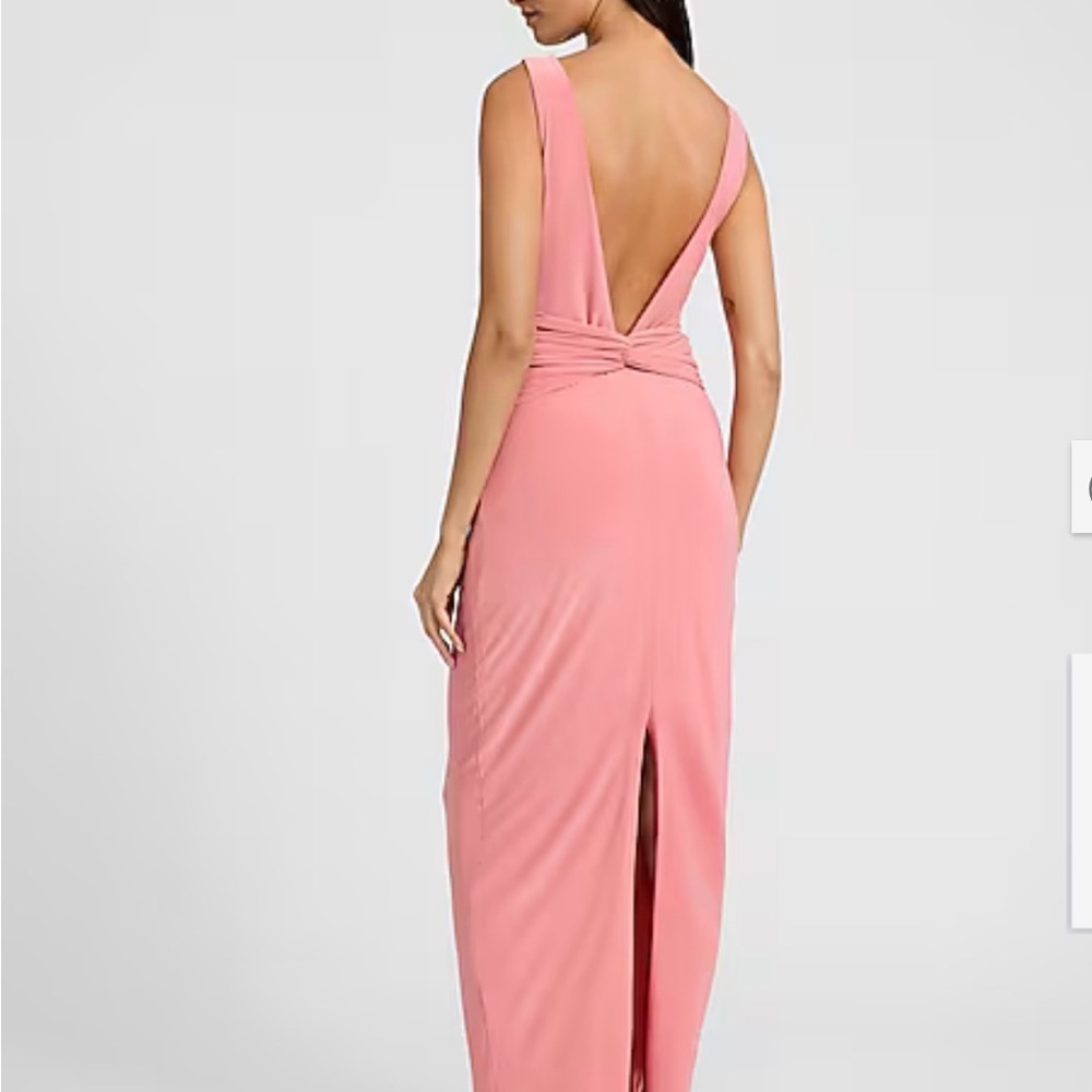 Express Pink Backless Dress